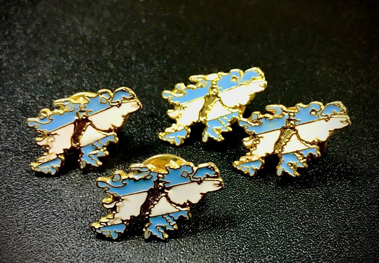Pin de Malvinas – Pintado a Mano con Orgullo Nacional